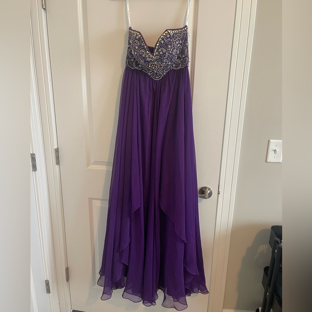 Sherri Hill Strapless Prom Dress